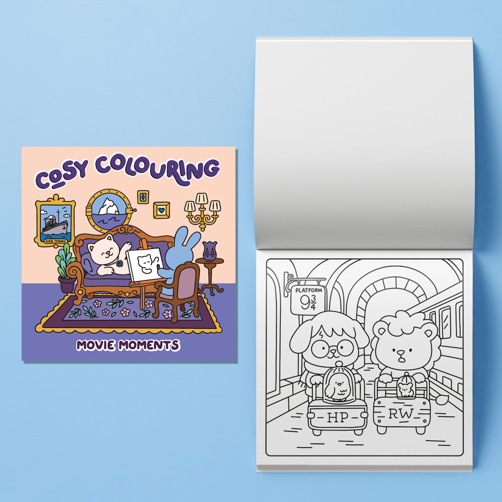 Art Maker Cosy Colouring Art Kit - Movie Moments
