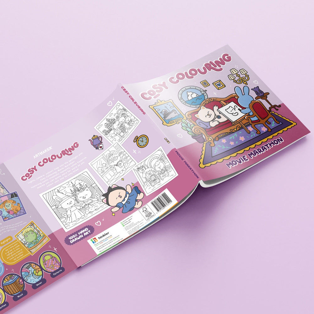 Art Maker Cosy Colouring - Movie Marathon