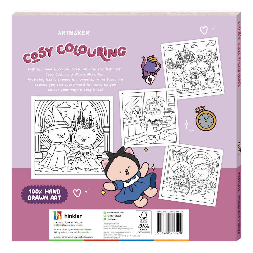 Art Maker Cosy Colouring - Movie Marathon