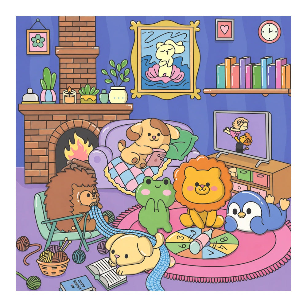 Cosy Jigsaw 500 Piece Puzzle - Comfy Night In