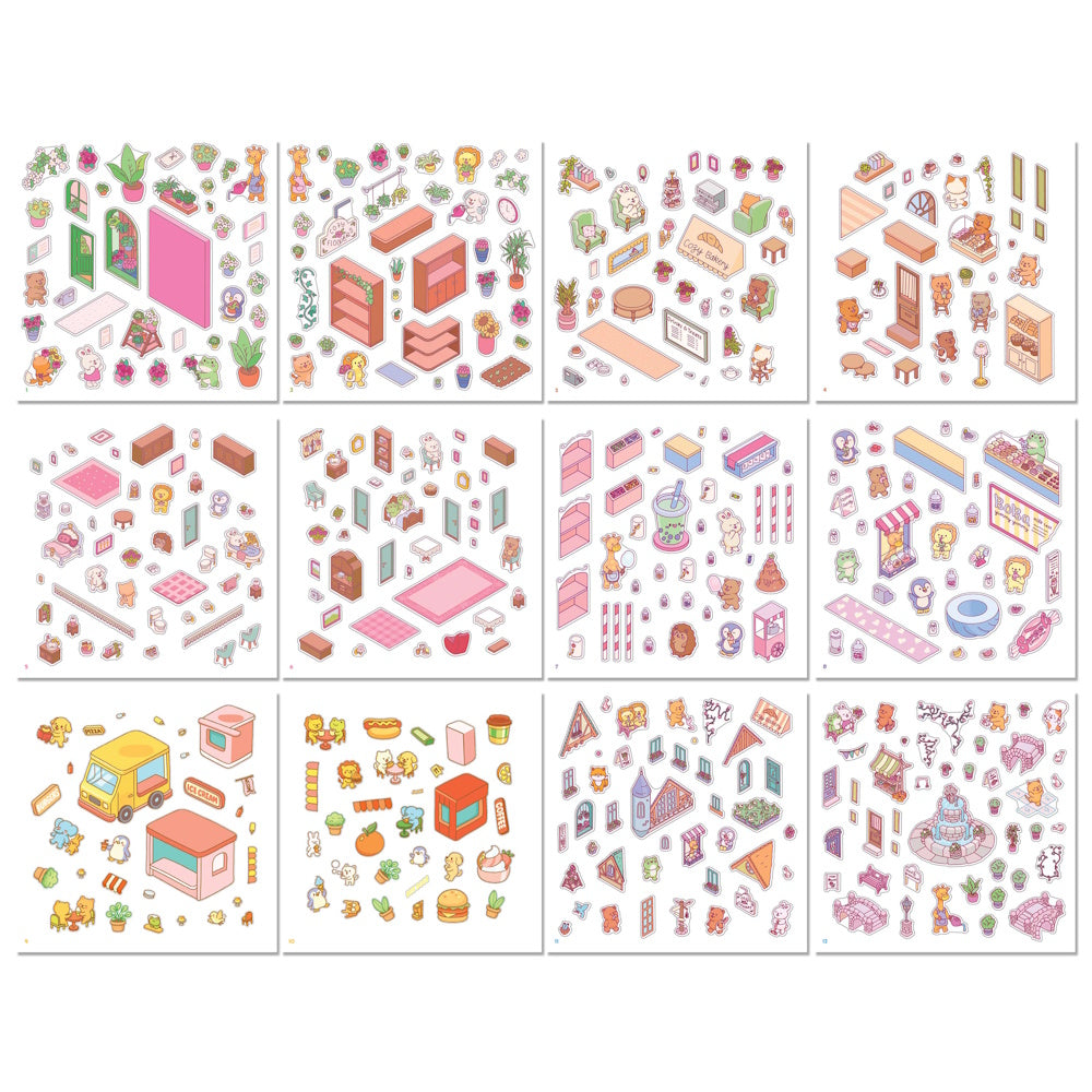 Art Maker Cosy Sticker Worlds - Village Vibes