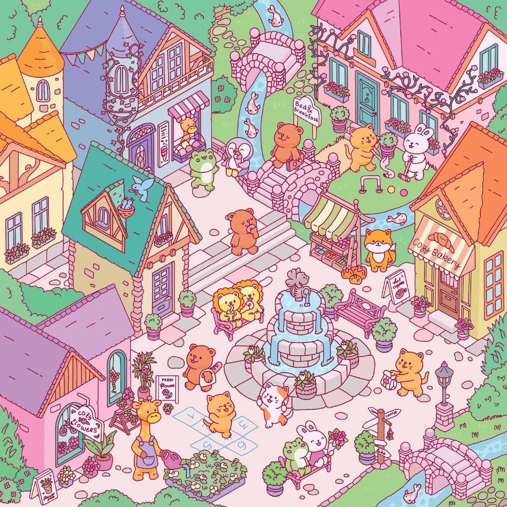 Art Maker Cosy Sticker Worlds - Village Vibes