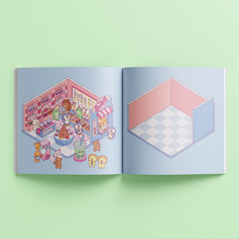 Art Maker Cosy Sticker Worlds - Village Vibes