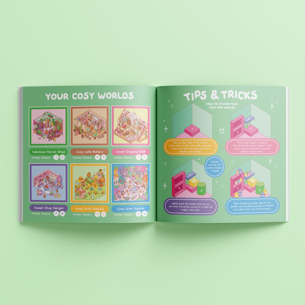 Art Maker Cosy Sticker Worlds - Village Vibes