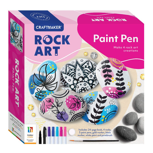 Craft Maker Paint Pen Rock Art Kit