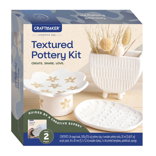 Craft Maker Textured Pottery Kit