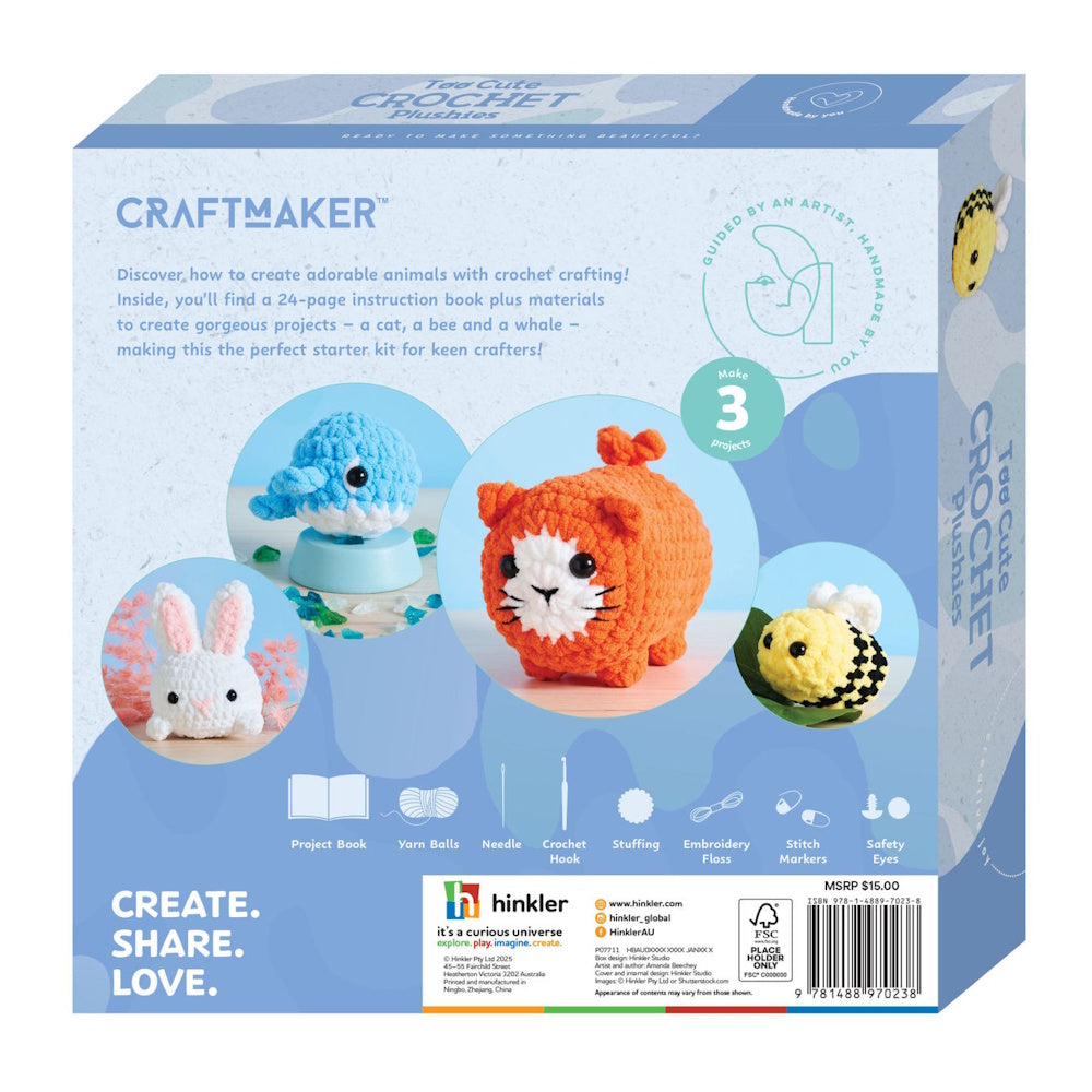 Craft Maker Deluxe Too Cute Crochet Plushies
