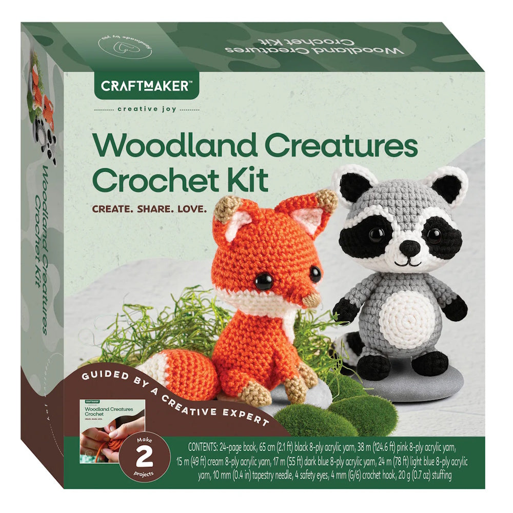 Craft Maker Woodland Creatures Crochet Kit – The Jigstore