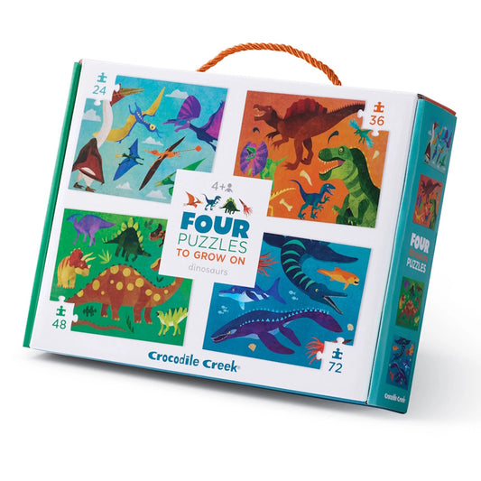 Crocodile Creek 4 Puzzles - Dinosaurs
