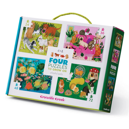 Crocodile Creek 4 Puzzles - Playful Pets