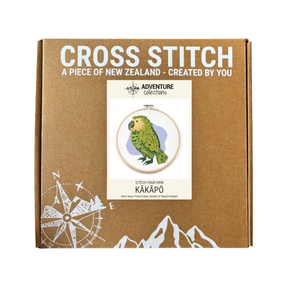 Adventure Collections Cross Stitch Kit - Kakapo
