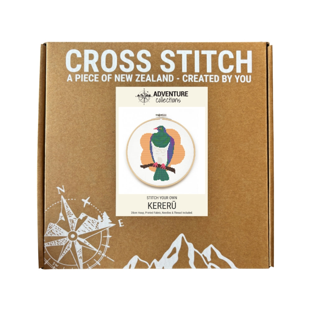 Adventure Collections Cross Stitch Kit - Kereru