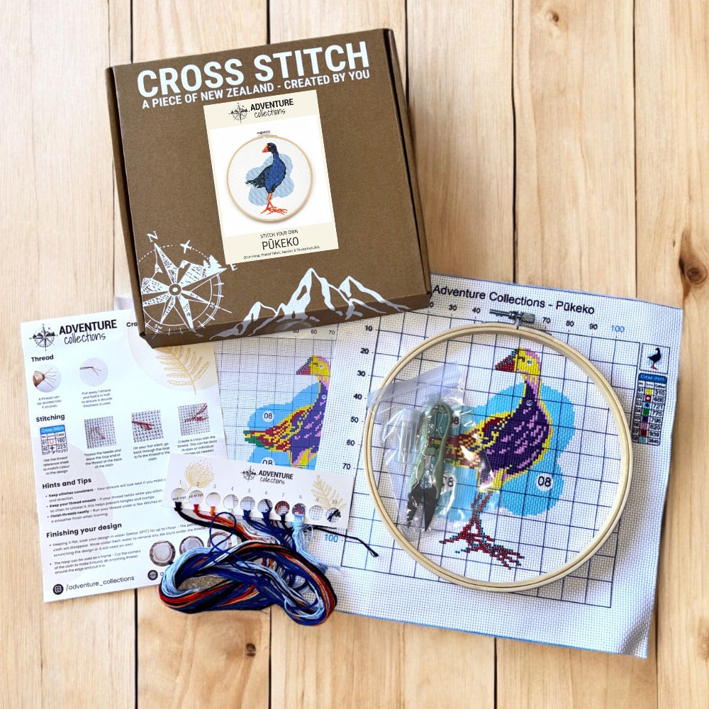 Adventure Collections Cross Stitch Kit - Pukeko