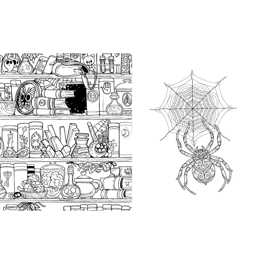 Dark Academia Colouring Book