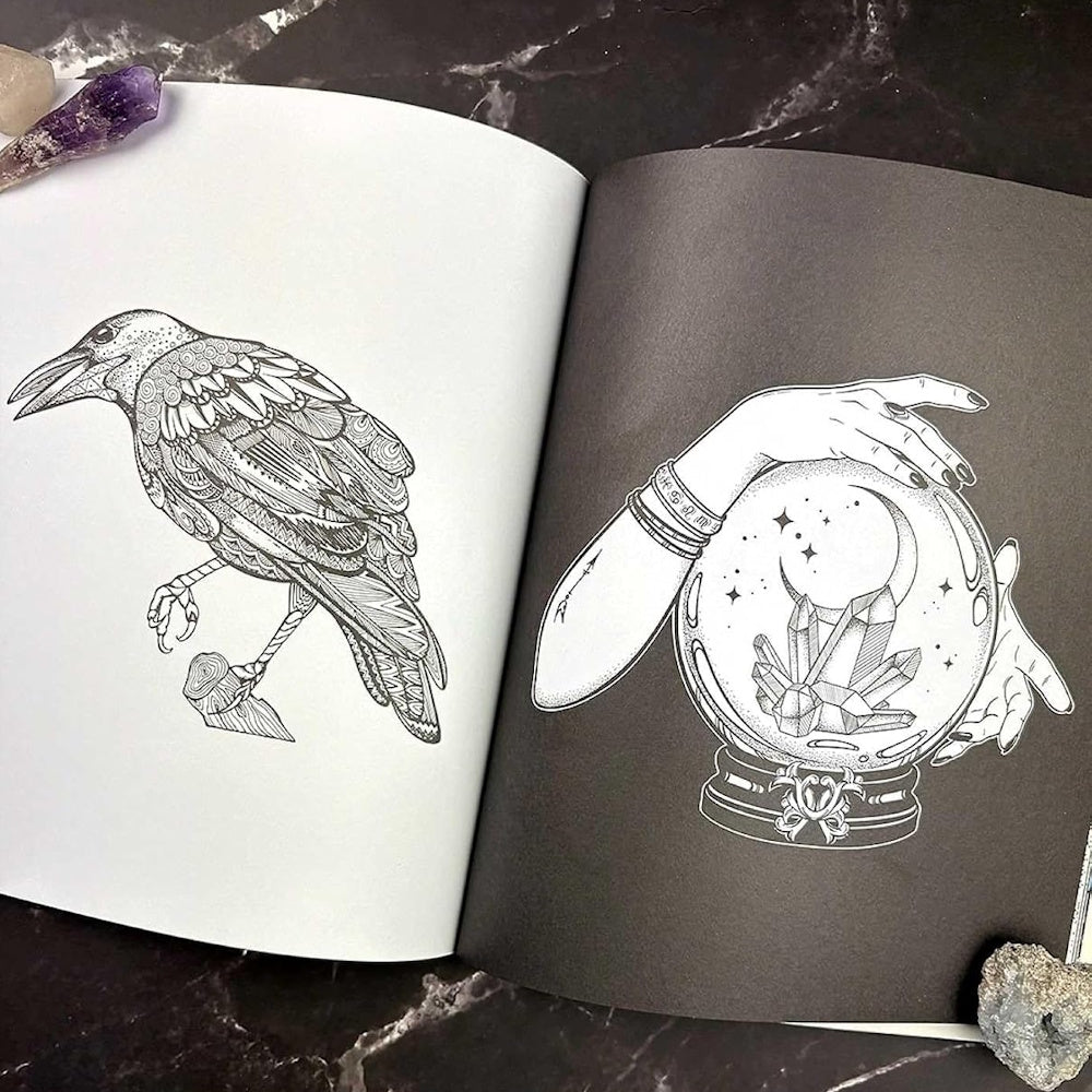 Dark Academia Colouring Book