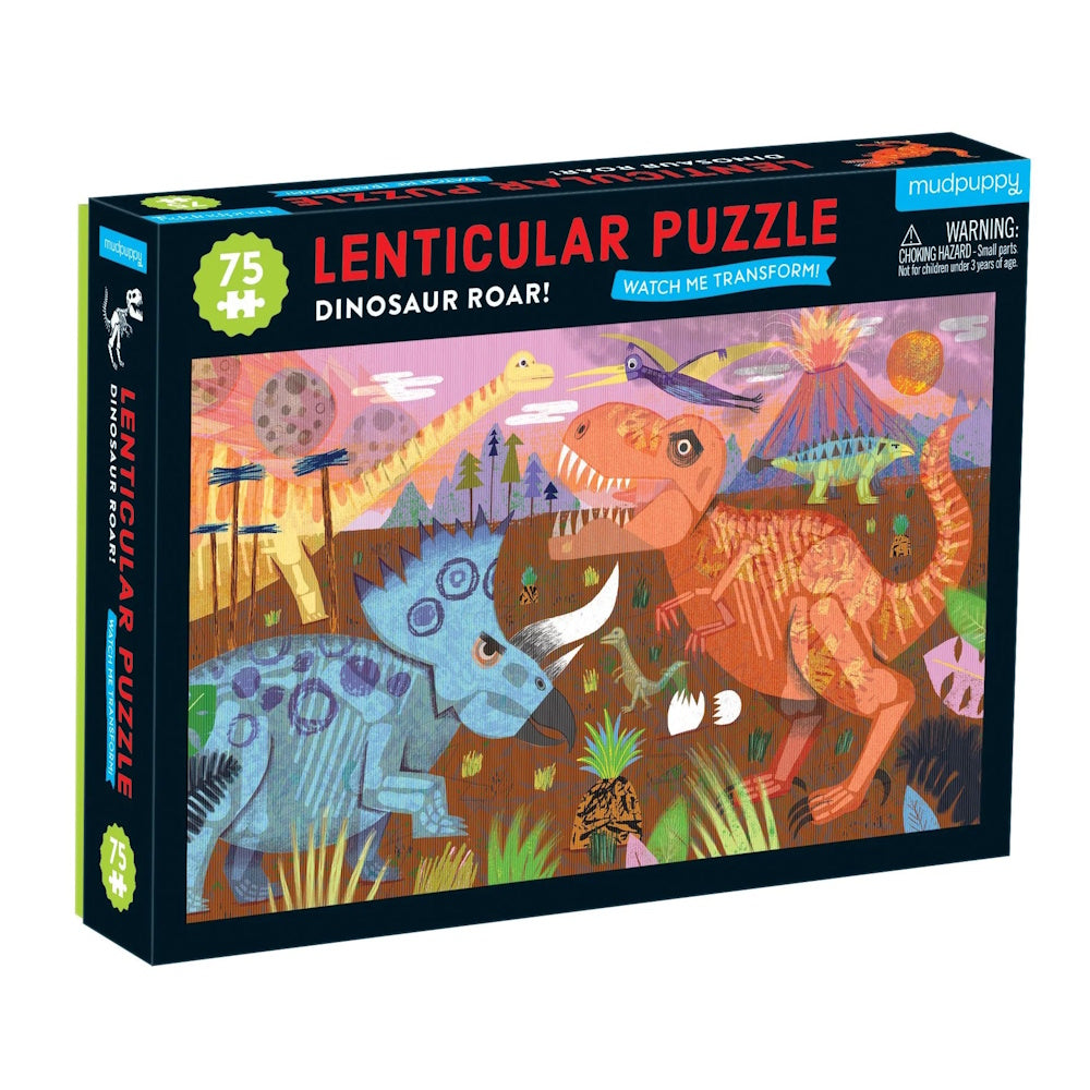 Dinosaur Roar! 75 Piece Lenticular Puzzle