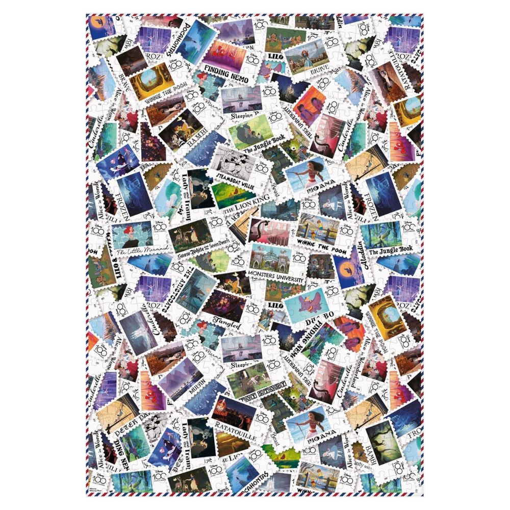 Disney 100 World Stamp Anniversary 500 Piece Puzzle