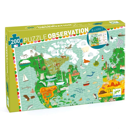 Djeco Around the World 200 Piece Observation Puzzle