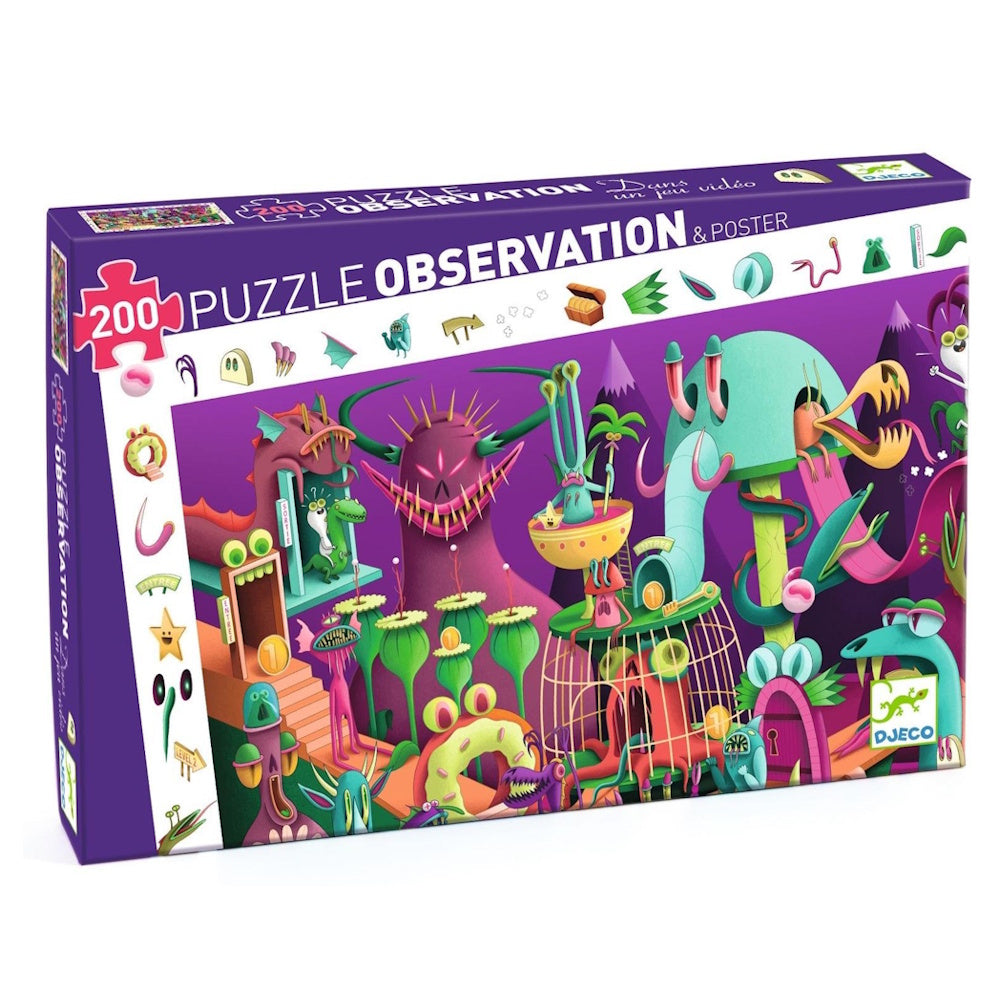 Djeco In a Video Game 200 Piece Observation Puzzle