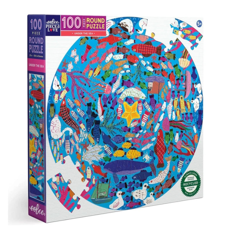 eeBoo Under The Sea 100 Piece Puzzle