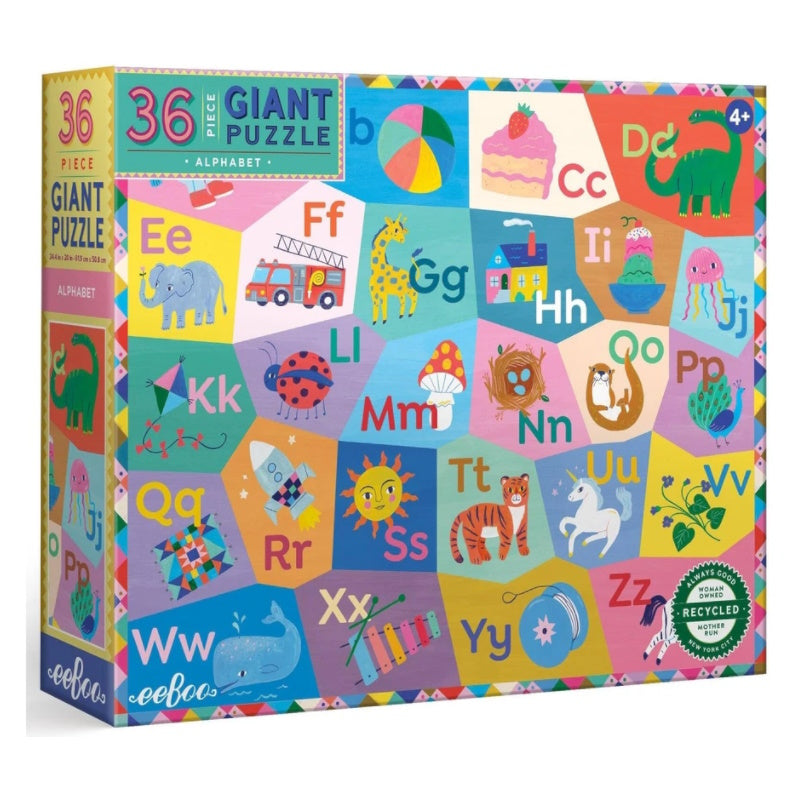 eeBoo Giant Alphabet 36 Piece Puzzle