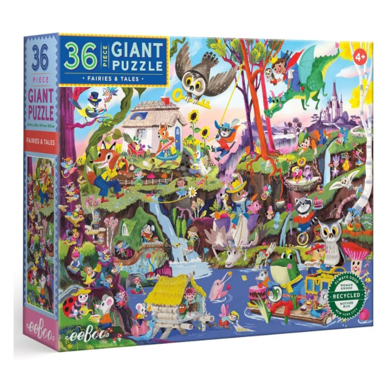 eeBoo Giant Fairies & Tales 36 Piece Puzzle