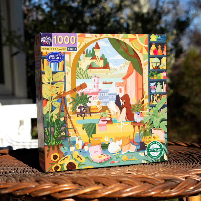 eeBoo Reading & Relaxing 1000 Piece Puzzle