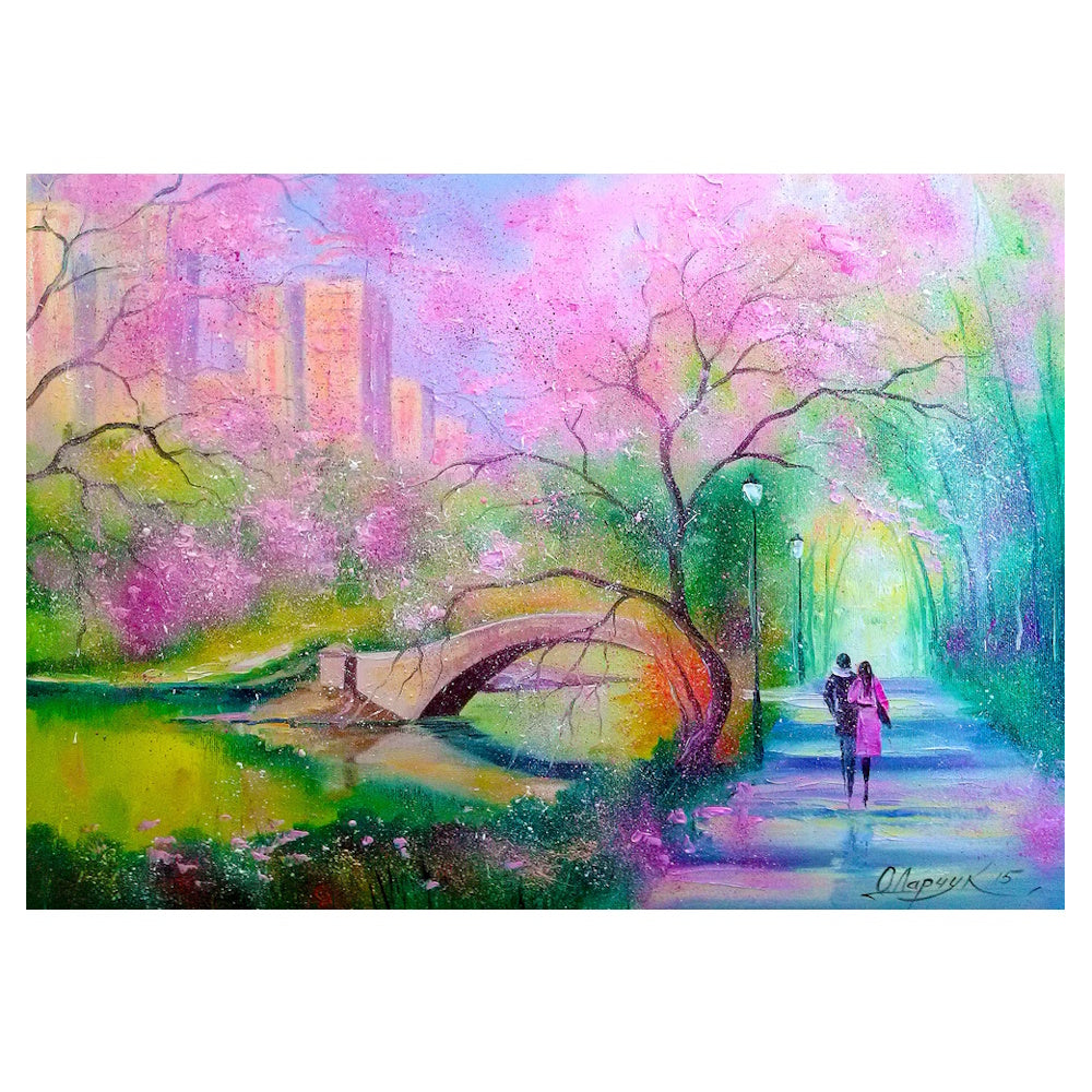 Enjoy 1000 Piece Puzzle - A Walk in a City Park