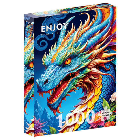 Enjoy 1000 Piece Puzzle - Blue Dragon