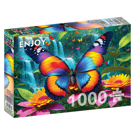 Enjoy 1000 Piece Puzzle - Butterfly in the Forest