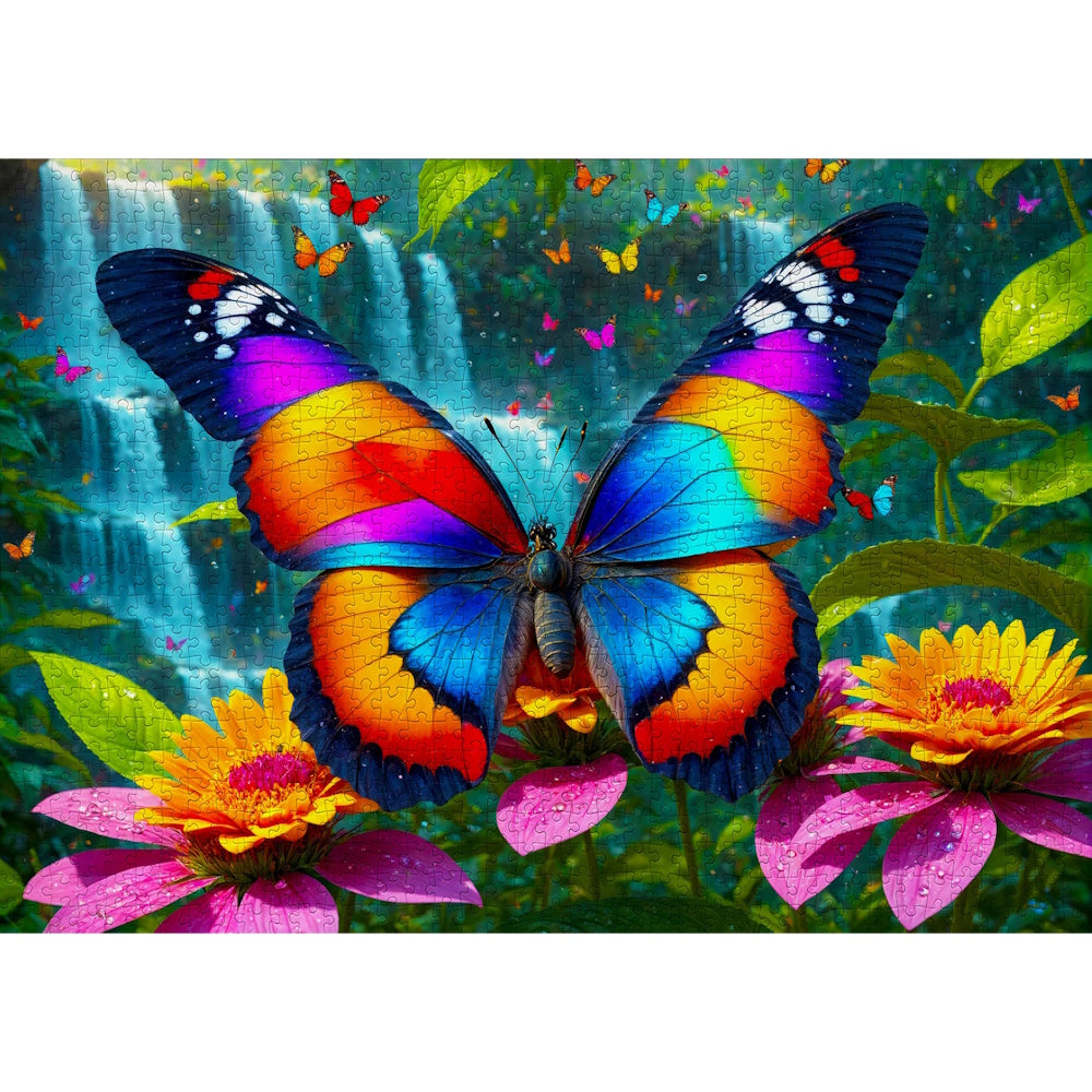 Enjoy 1000 Piece Puzzle - Butterfly in the Forest