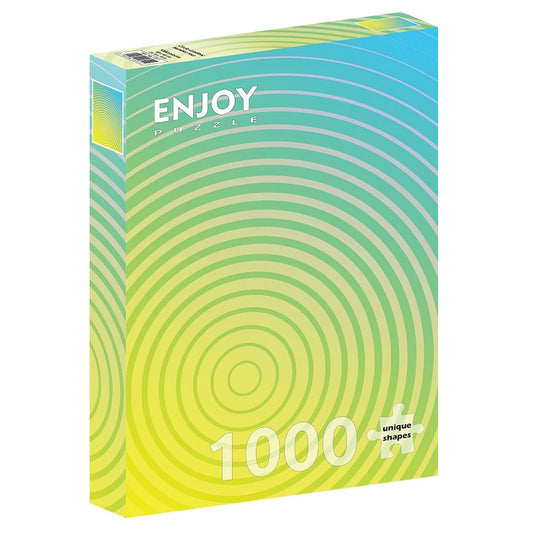Enjoy 1000 Piece Puzzle - Circle Gradient Number Four