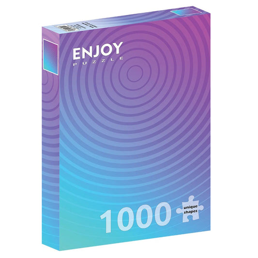 Enjoy 1000 Piece Puzzle - Circle Gradient Number Three