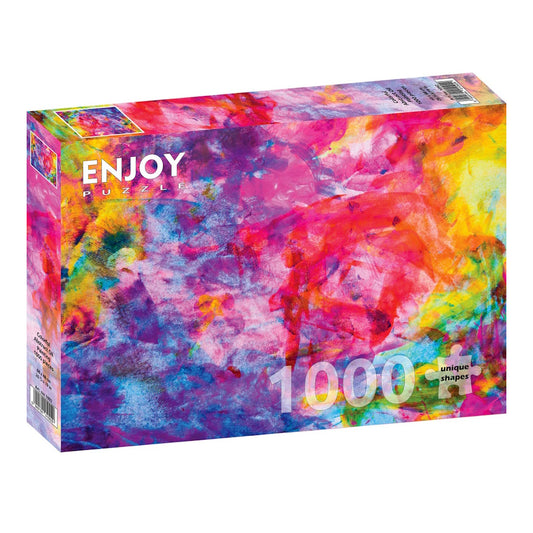Enjoy 1000 Piece Puzzle - Colourful Abstract Oil Painting