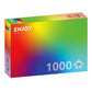 Enjoy 1000 Piece Puzzle - Colourful Rainbow Gradient