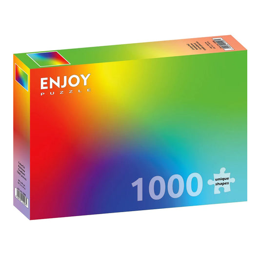 Enjoy 1000 Piece Puzzle - Colourful Rainbow Gradient