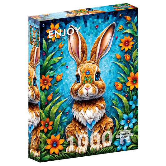 Enjoy 1000 Piece Puzzle - Garden Bunny
