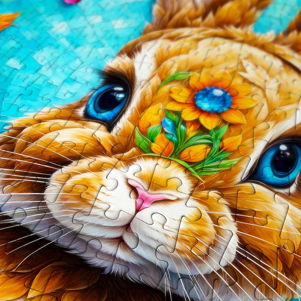 Enjoy 1000 Piece Puzzle - Garden Bunny