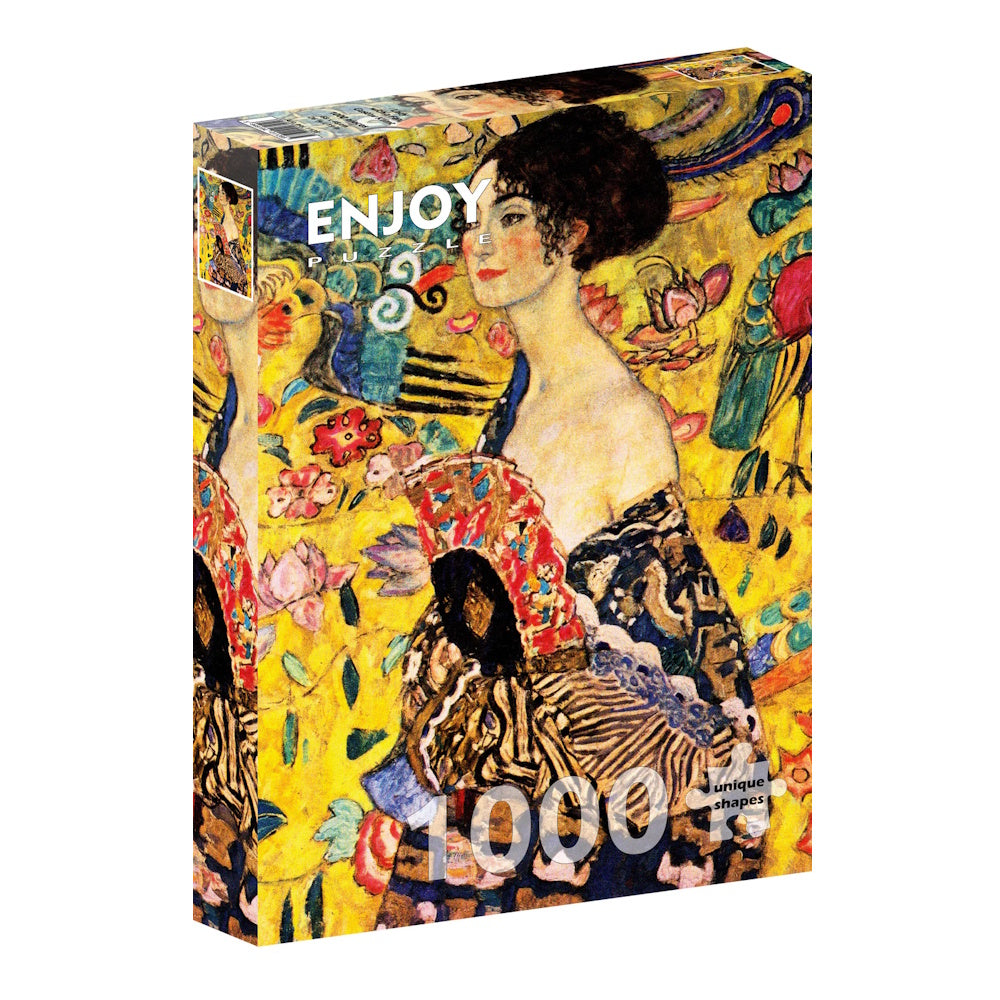 Enjoy 1000 Piece Puzzle - Gustav Klimt: Lady with a Fan