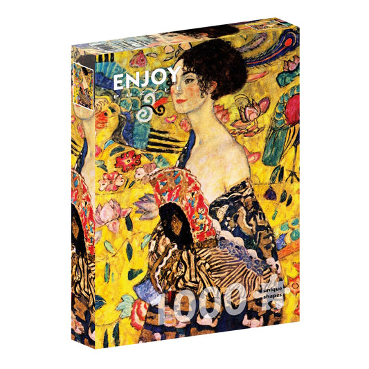 Enjoy 1000 Piece Puzzle - Gustav Klimt: Lady with a Fan