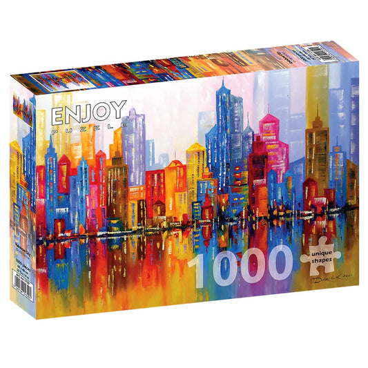 Enjoy 1000 Piece Puzzle - Rainbow City