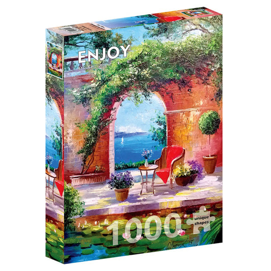 Enjoy 1000 Piece Puzzle - Sea View Through the Arch