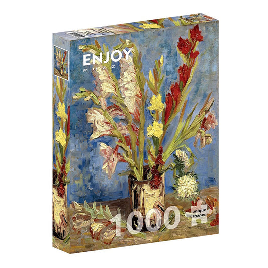 Enjoy 1000 Piece Puzzle - Vincent van Gogh: Vase with Gladioli and Chinese Asters