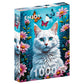 Enjoy 1000 Piece Puzzle - White Cat