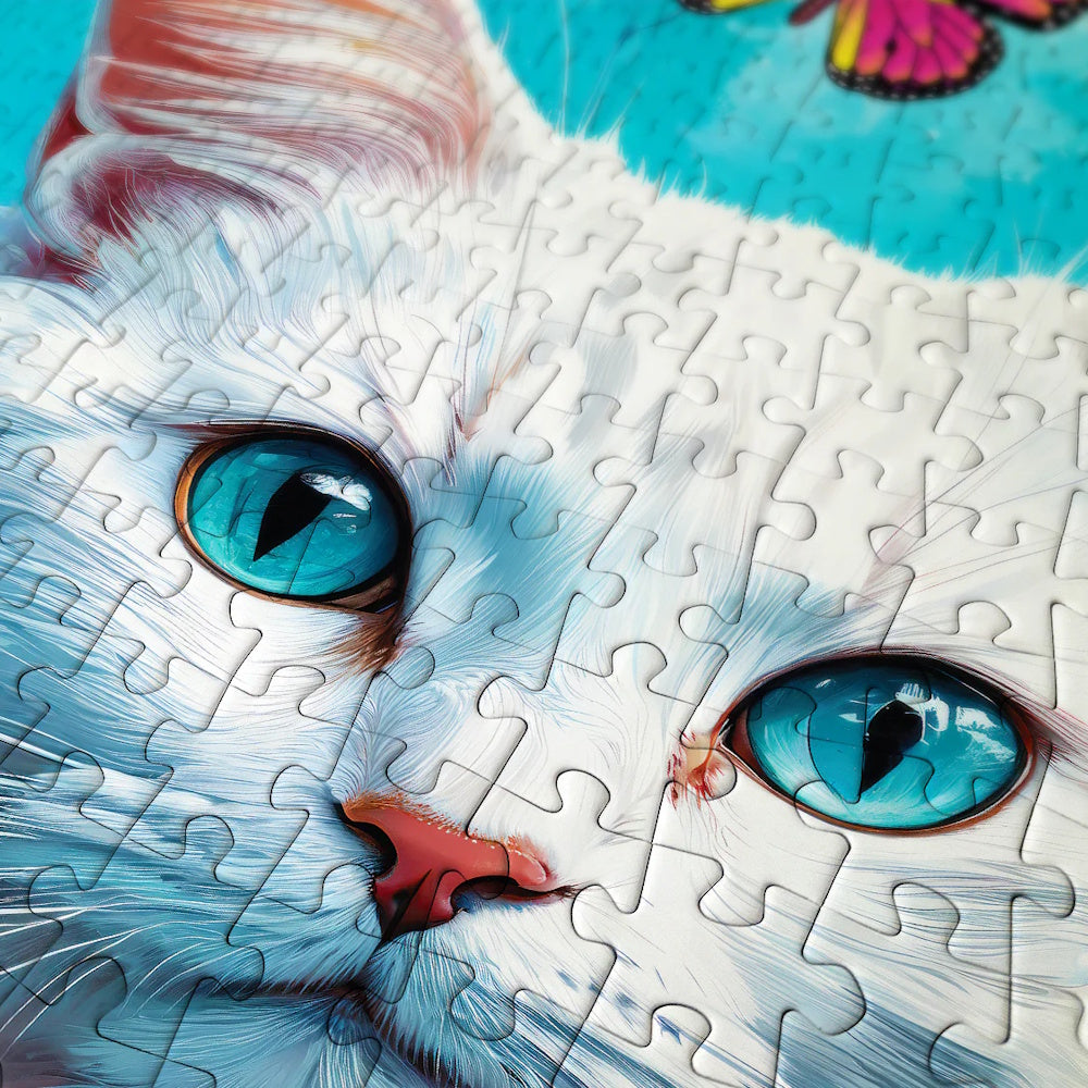 Enjoy 1000 Piece Puzzle - White Cat