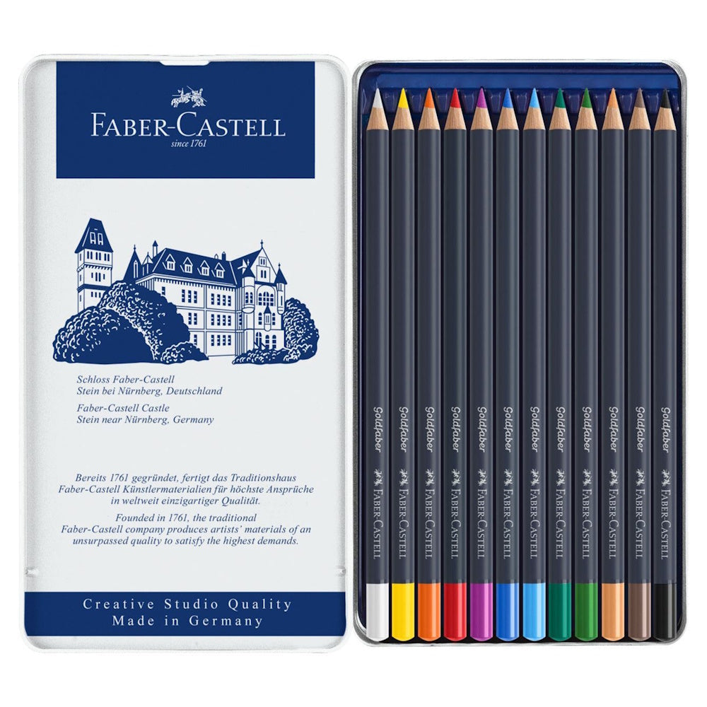 Faber-Castell Goldfaber Colouring Pencils Tin of 12