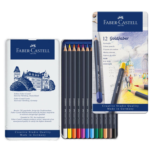 Faber-Castell Goldfaber Colouring Pencils Tin of 12