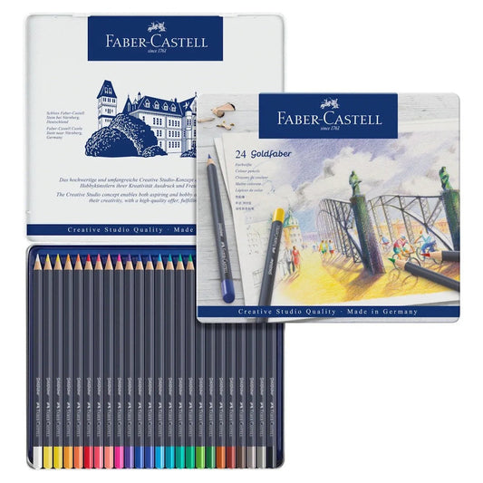 Faber-Castell Goldfaber Colouring Pencils Tin of 24