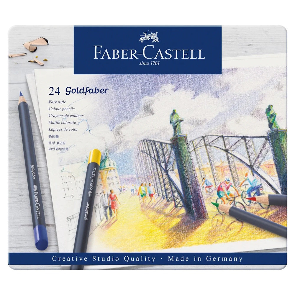 Faber-Castell Goldfaber Colouring Pencils Tin of 24