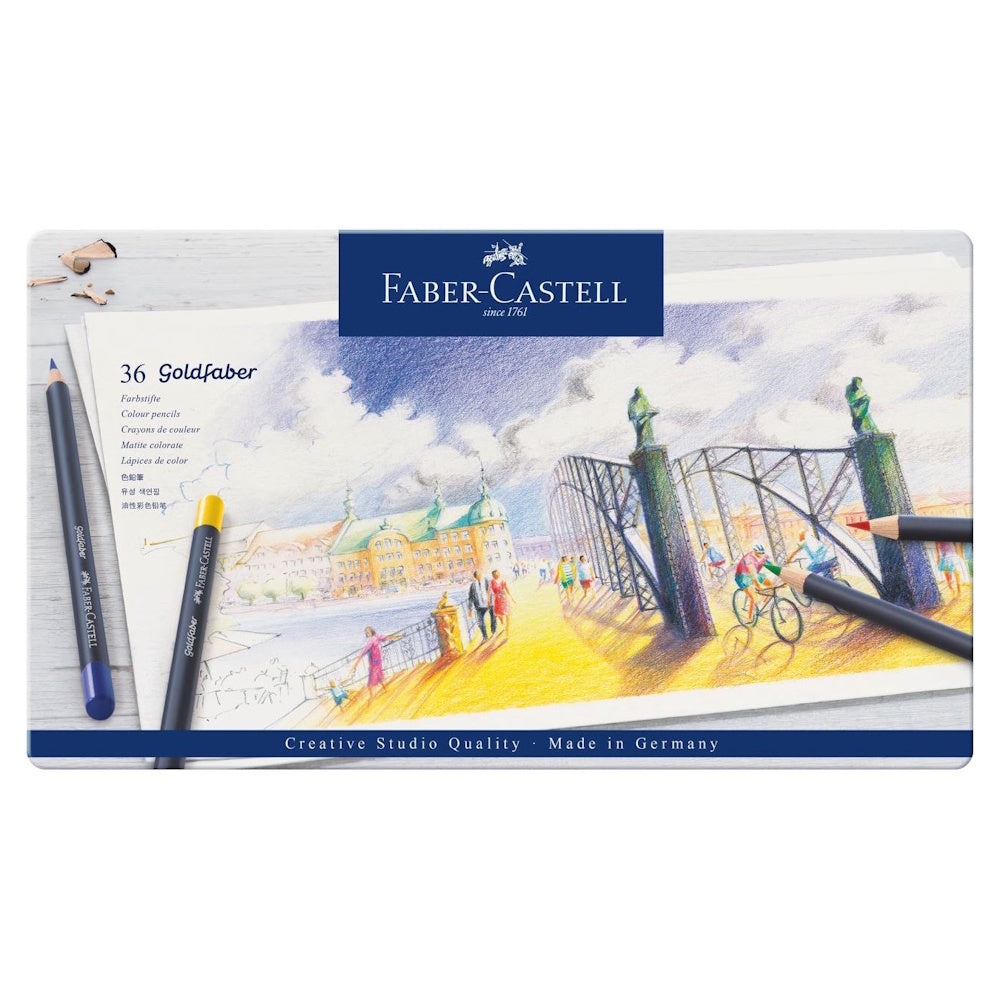 Faber-Castell Goldfaber Colouring Pencils Tin of 36
